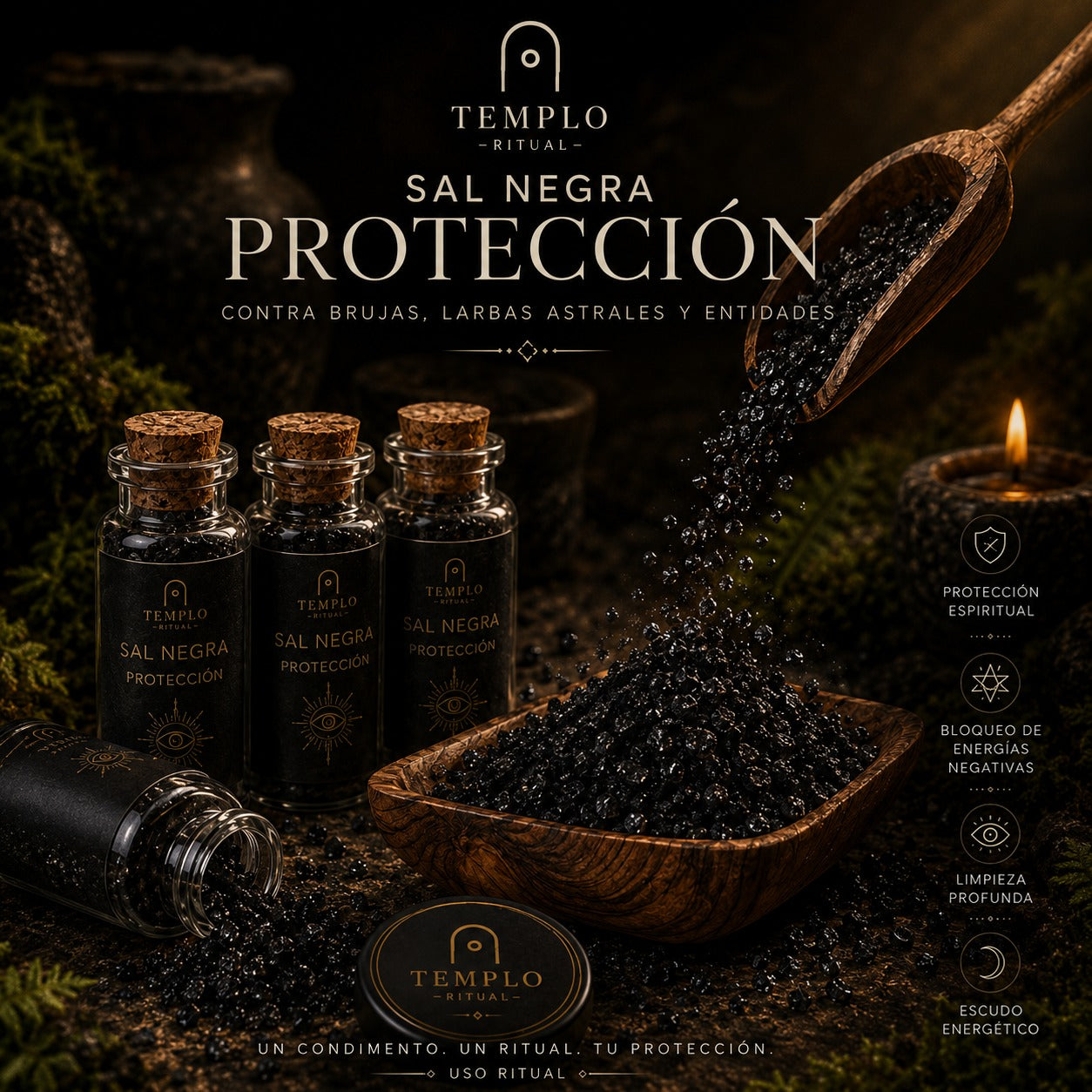 SAL NEGRA DE PROTECCION